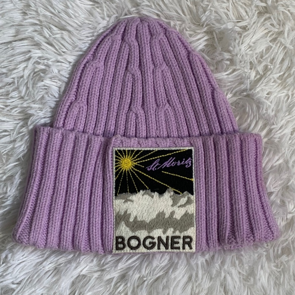 Light Purple Bogner Ski Beanie